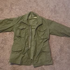 LIMITED TIME Vintage Olive Military Jacket